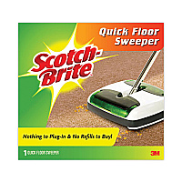 Scotch-Brite Quick Floor Sweeper, 42" Aluminum Handle, White/Gray/Green (M007CCW)