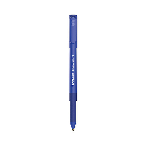 Paper Mate Write Bros. Grip Ballpoint Pen, Stick, Medium 1 mm, Blue Ink, Blue Barrel, Dozen (2124506)