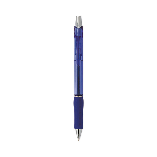 Pentel R.S.V.P. Super RT Ballpoint Pen, Retractable, Medium 0.7 mm, Blue Ink, Translucent Blue/Blue Barrel, Dozen (BX477C)