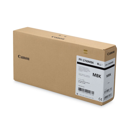 Canon PFI-2700MBK Pigment Matte Black Ink Tank - 700ml