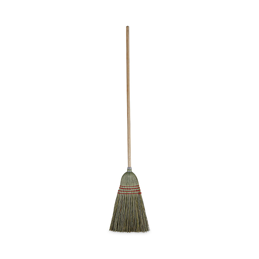 Boardwalk&reg; Maid Broom, Mixed Fiber Bristles, 42" Wood Handle, Natural (BWK920YEA)