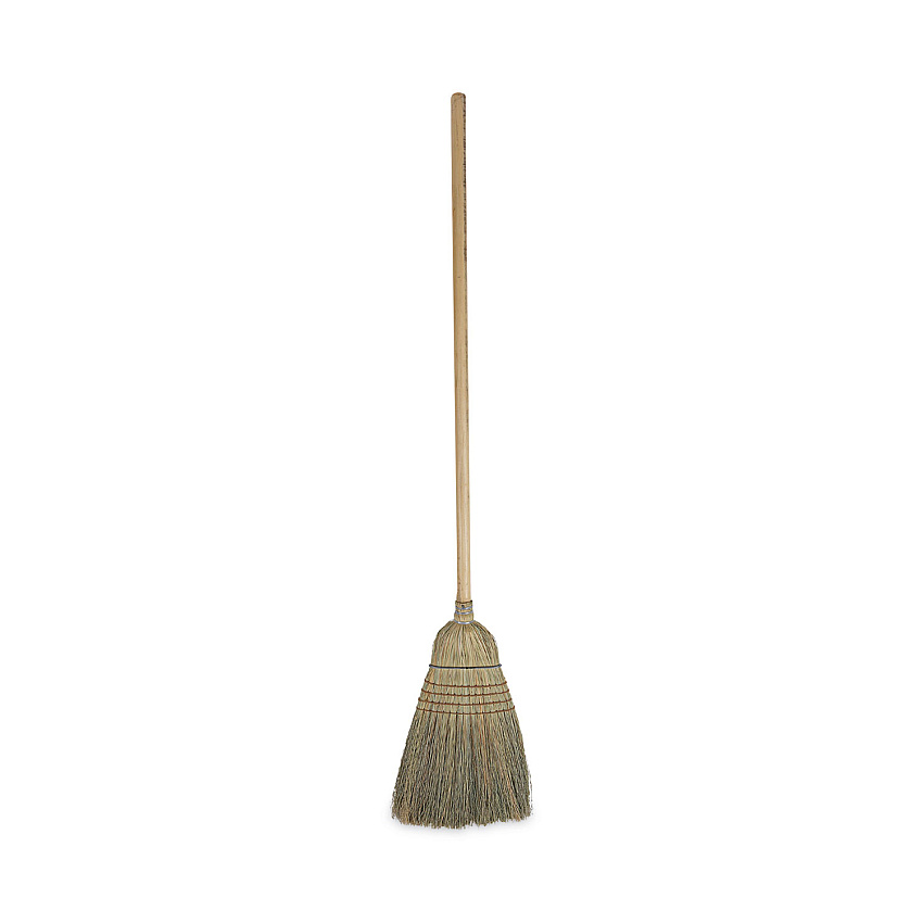 Boardwalk&reg; Corn Fiber Bristle Broom, 42" Wood Handle (BWK932CCT)