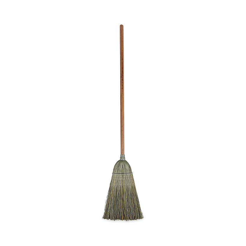Boardwalk&reg; Warehouse Broom, Corn Fiber Bristles, 42" Wood Handle (BWK932YEA)