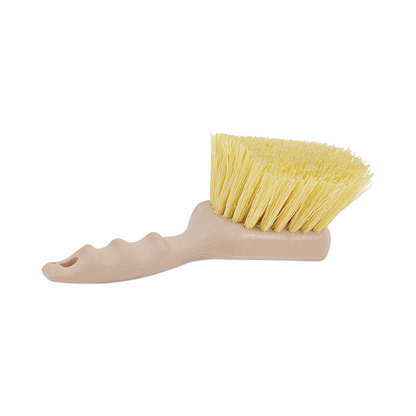 Boardwalk&reg; Plastic Bristle Utility Brush, 8 1/2", Tan Handle (BWK4308)