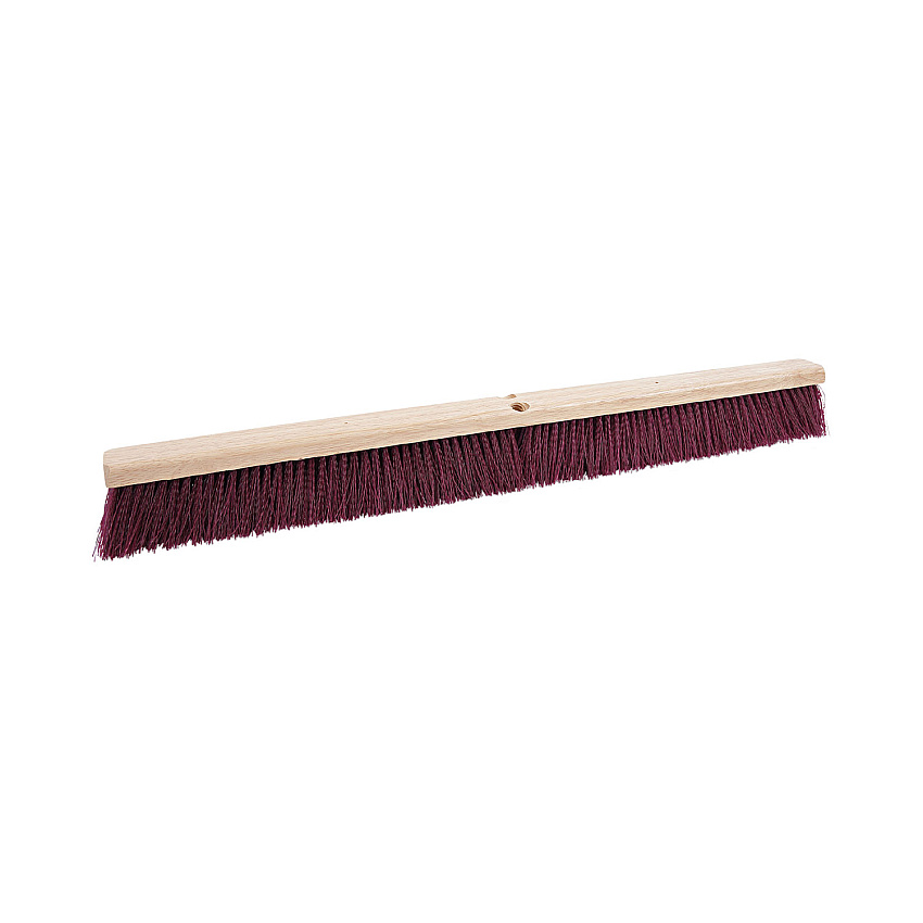 Boardwalk&reg; Floor Brush Head, 3 1/4" Maroon Stiff Plastic, 36" (BWK20336)