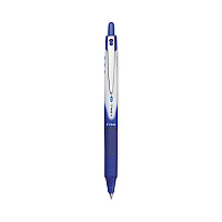 Pilot VBall RT Liquid Ink Roller Ball Pen, Retractable, Extra-Fine 0.5 mm, Blue Ink, Blue/White Barrel (26107)