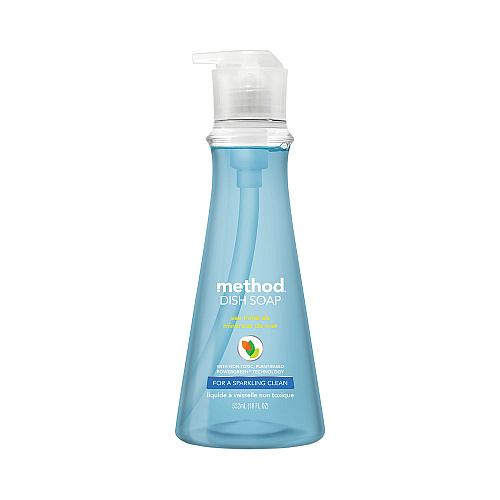 Method Dish Soap, Sea Minerals, 18 oz Pump Bottle (00734)