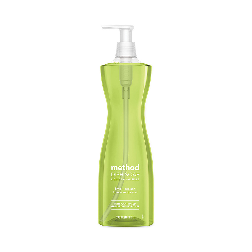 Method Dish Soap, Lime and Sea Salt, 18 oz Pump Bottle (01240EA)