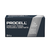 Procell Professional Alkaline 9V Batteries, 12/Box (PC1604BKD)