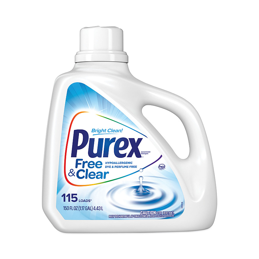 Purex&reg; Free and Clear Liquid Laundry Detergent, 150-oz. Bottle (05020EA)