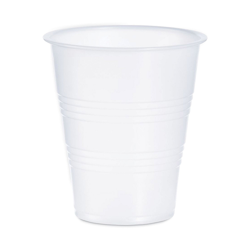 Dart High-Impact Polystyrene Cold Cups, 7 oz, Translucent, 100 Cups/Sleeve, 25 Sleeves/Carton (Y7)