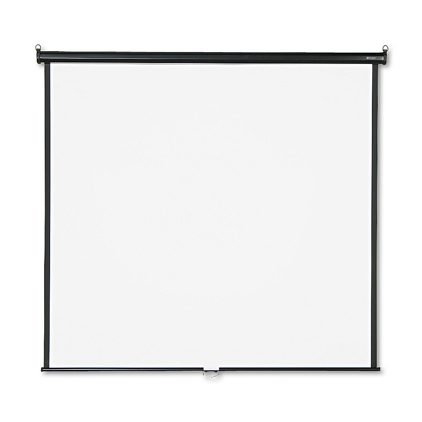 Quartet Wall or Ceiling Projection Screen, 70 x 70, White Matte Finish (670S)
