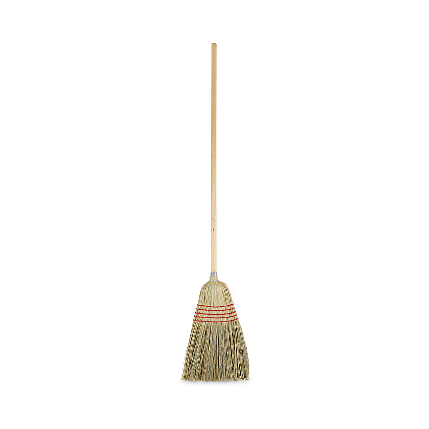 Boardwalk&reg; Parlor Broom, Yucca/Corn Fiber Bristles, 42" Handle (BWK926YEA)