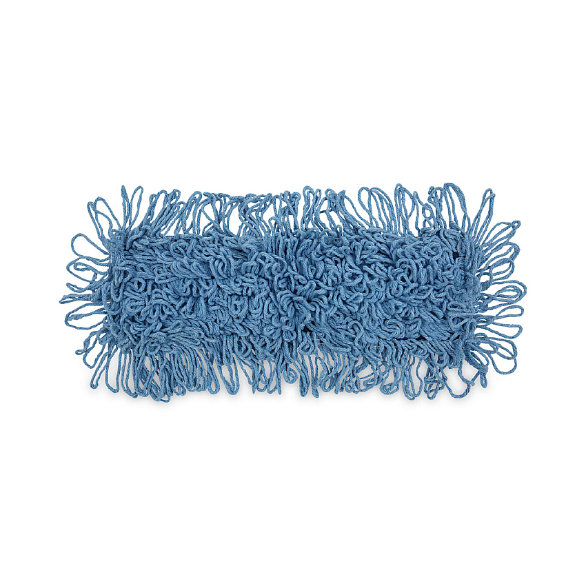 Boardwalk&reg; Mop Head, Dust, Looped-End, Cotton/Synthetic Fibers, Blue (BWK1118)