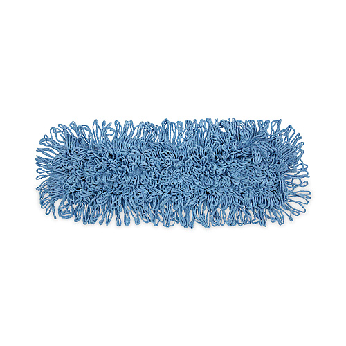 Boardwalk&reg; Dust Mop Head, Looped-End, Cotton/Synthetic, 24 x 5, Blue (BWK1124)