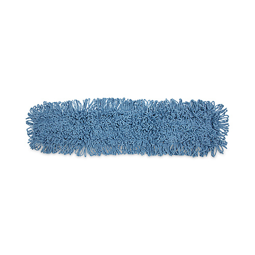 Boardwalk&reg; Dust Mop Head, Cotton/Synthetic, 36 x 5, Looped-End, Blue (BWK1136)