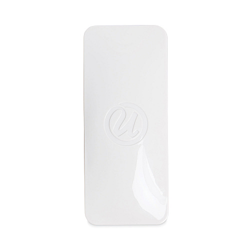 U Brands Side Magnetic Dry Erase Board Eraser, 5" x 2" x 1" White - Rectangle - Felt - 1 Each - Magnetic, Contoured (583U0648)