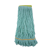 Boardwalk&reg; EcoMop Looped-End Mop Head, Extra Large, Green, Each (BWK1200XL)