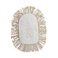 Boardwalk&reg; Wedge Dust Mop Head, Cotton, 17 1/2l x 13 1/2w, White (BWK1491)