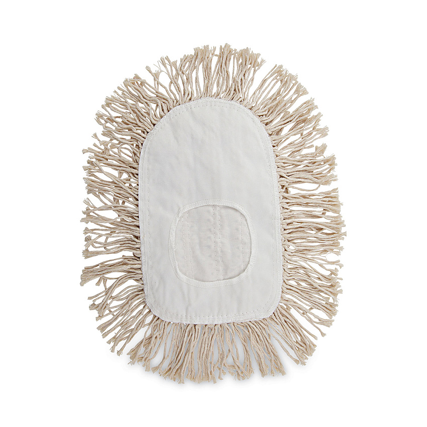 Boardwalk&reg; Wedge Dust Mop Head, Cotton, 17 1/2l x 13 1/2w, White (BWK1491)