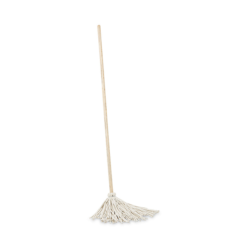Boardwalk&reg; Deck Mop; 48" Wooden Handle, 12oz Cotton Fiber Head, 6/Pack (BWK112C)