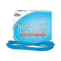 Alliance Antimicrobial Non-Latex Rubber Bands, Size 117B, 0.06" Gauge, Cyan Blue, 4 oz Box, 62/Box (42179)