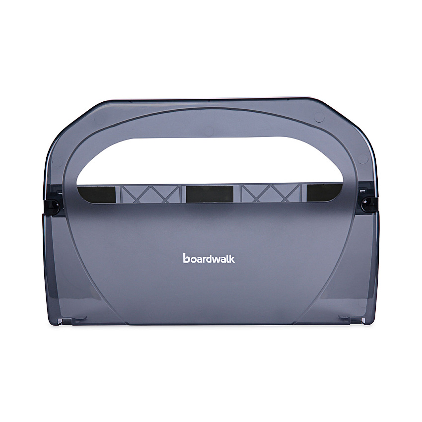 Boardwalk&reg; Seat Cover Dispenser, Plastic, Black, Half-Fold (BWKTS510SBBWEA)