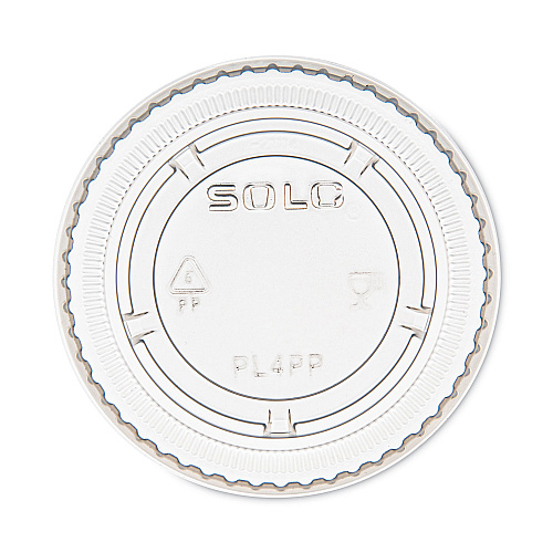 Portion/souffle Cup Lids, Fits 3.25 Oz, 4 Oz, 5.5 Oz Portion Containers, Clear, 125 Lids/sleeve, 20 Sleeves/carton