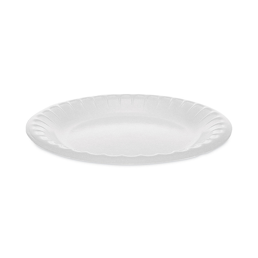 Pactiv Placesetter Deluxe Laminated Foam Dinnerware, Plate, 6" dia, White, 1,000/Carton (0TK100060000)