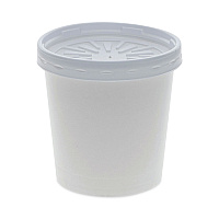Pactiv Paper Round Food Container and Lid Combo, 16 oz, 3.75
