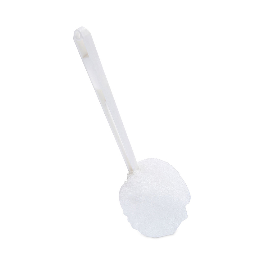 Boardwalk&reg; Toilet Bowl Mop, White, 12" Plastic Handle (BWK00160EA)