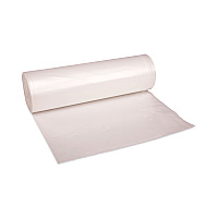 Boardwalk High-Density Can Liners, 56 gal, 19 mic, 43" x 47", Natural, Perforated Roll, 25 Bags/Roll, 6 Rolls/Carton (BWK434722)