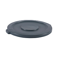 Boardwalk&reg; Flat-Top Lids for 32 gal Waste Receptacle, Rnd, Gy, EA (BWK32GLWRLIDG)