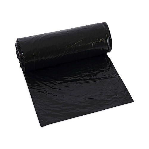 Boardwalk&reg; Waste Can Liners, 16 gal, Black, 15 Bags/Roll, 10 Rolls/CT (BWK510)