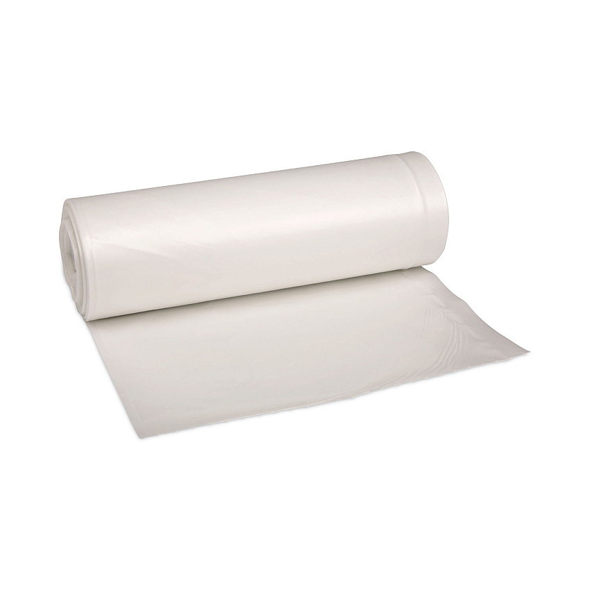 Boardwalk&reg; Low-Density Can Liners, 33 gal, White, 6 Rolls of 25 Bags (BWK512)