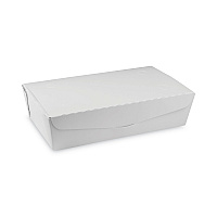 Pactiv EarthChoice OneBox Paper Box, 77 oz, 9 x 4.85 x 2.7, White, 162/Carton (NOB04SW)