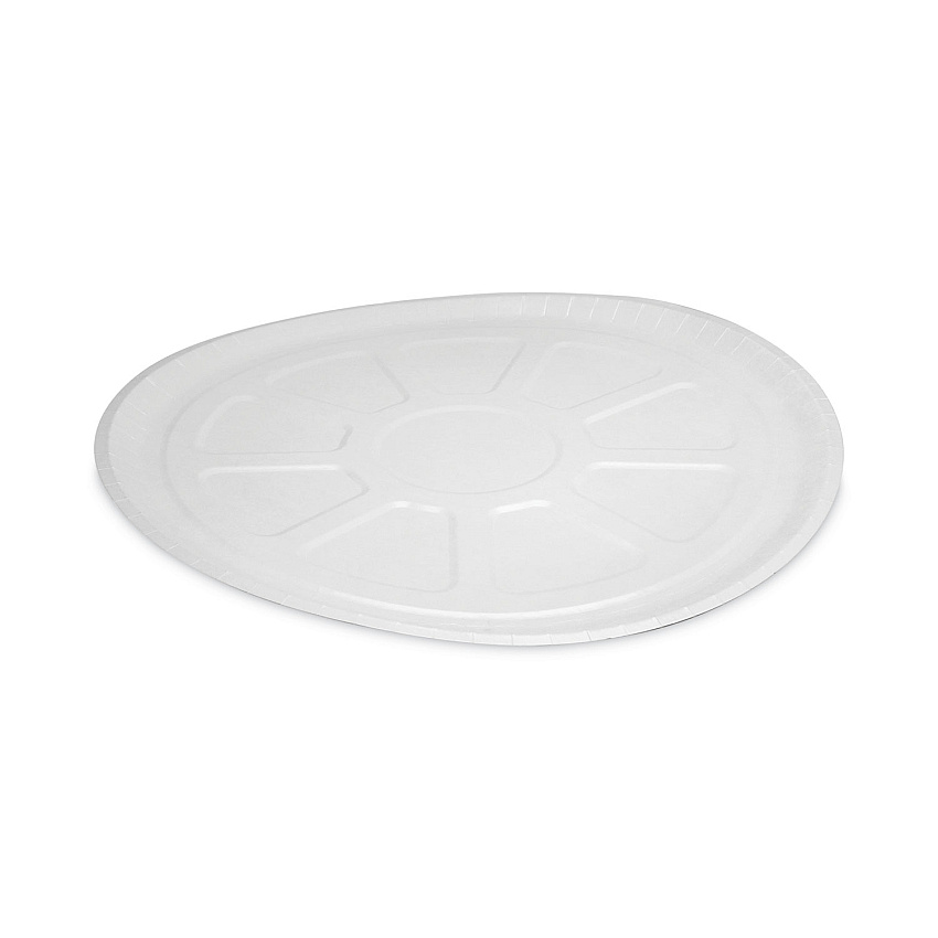 Pactiv Evergreen Pressware Dual-Ovenable Paperboard Pizza Trays, 16.5" Diameter x 0.63"h, White/Brown Specs, Paper, 150/Carton (PCS01705)