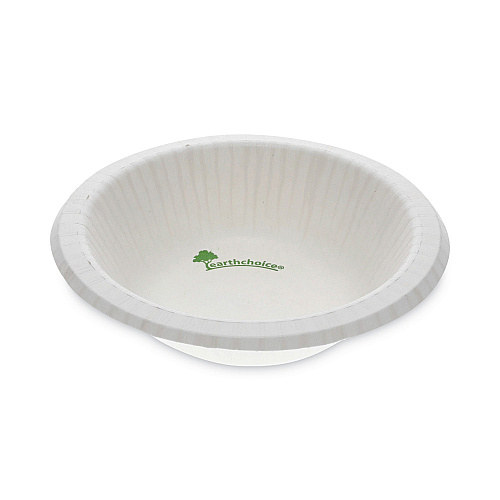 Pactiv EarthChoice Pressware Compostable Dinnerware, Bowl, 12 oz, White, 750/Carton (PSB12EC)