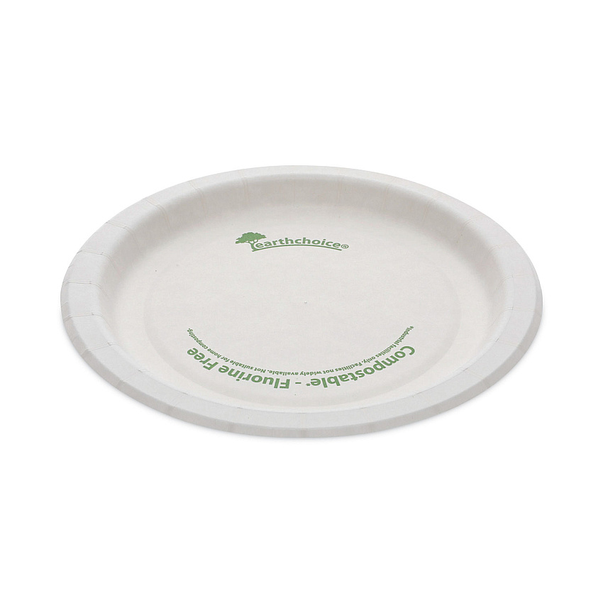 Pactiv EarthChoice Pressware Compostable Dinnerware, Plate, 6" dia, White, 750/Carton (PSP06EC)