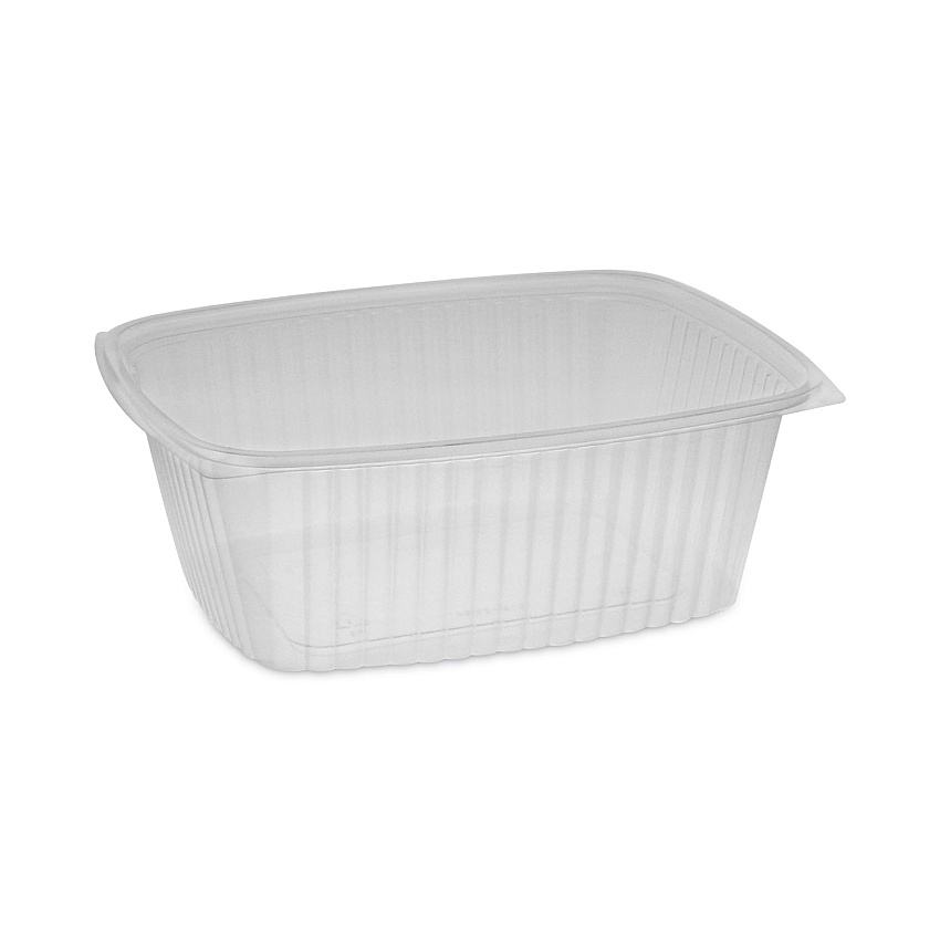 Pactiv Showcase Deli Container, Base Only, 1-Compartment, 64 oz, 9 x 7.4 x 4, Clear, Plastic, 220/Carton (YCI850640000)