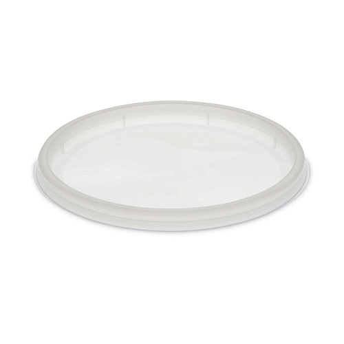Pactiv Newspring DELItainer Microwavable Container Lid, Recessed, 4.55" Diameter x 0.4" h, Translucent, Plastic, 480/Carton (YNL500)