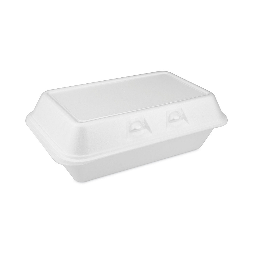 Pactiv SmartLock Foam Hinged Lid Container, Medium, 8.75 x 5.5 x 3, White, 220/Carton (YHLW01880000)