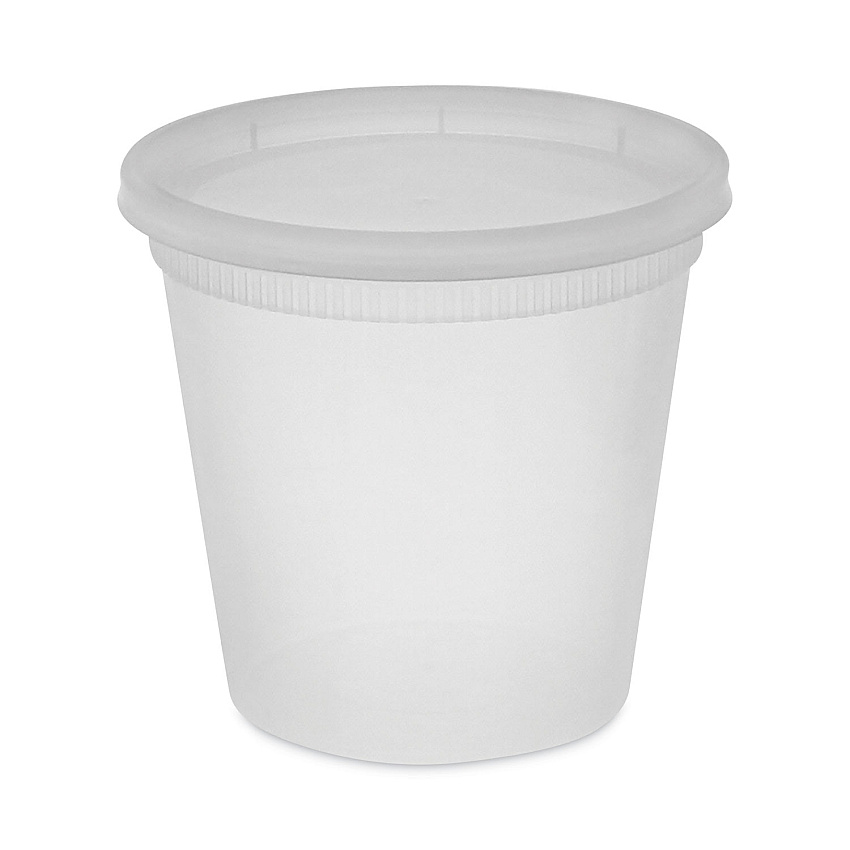 Pactiv Newspring DELItainer Microwavable Container, 24 oz, 4.55 x 4.55 x 4.35, Clear, Plastic, 240/Carton (YL2524)
