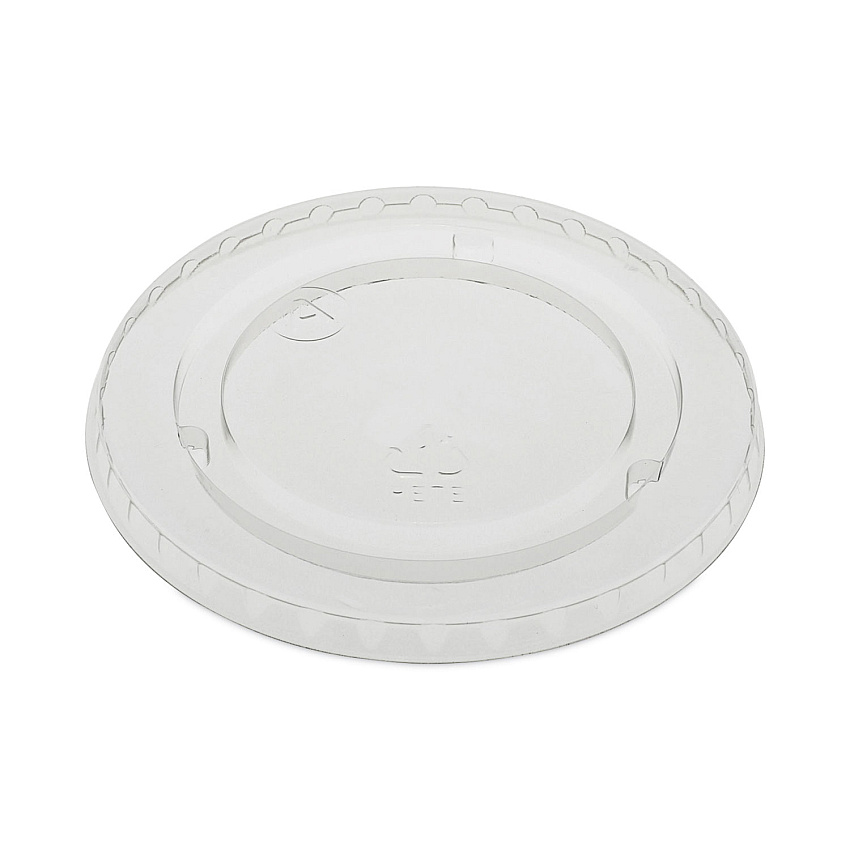Pactiv EarthChoice Strawless RPET Lid, Flat Lid, Fits 9 oz to 20 oz "A" Cups, Clear 1,020/Carton (YLP20CNH)