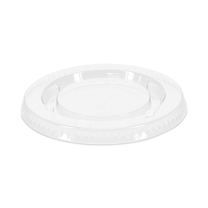 Pactiv Plastic Portion Cup Lid, Fits 1.5 oz to 2.5 oz Cups, Clear, 100/Pack, 24 Packs/Carton (YLS2FR)
