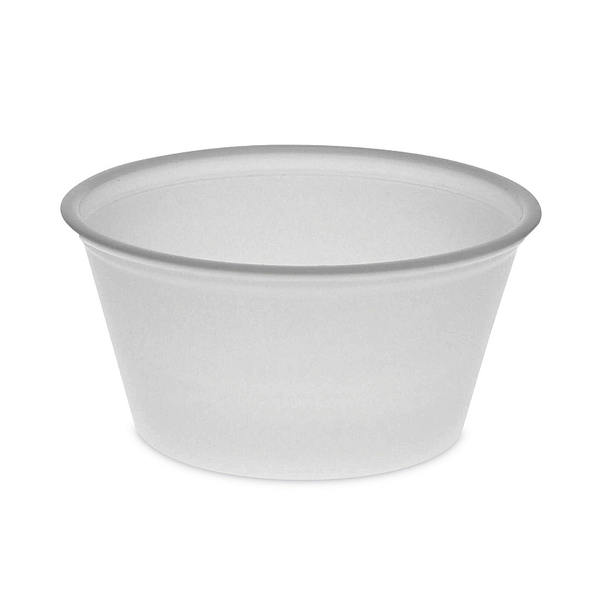 Pactiv Plastic Portion Cup, 2 oz, Translucent, 200/Bag, 12 Bags/Carton (YS200)