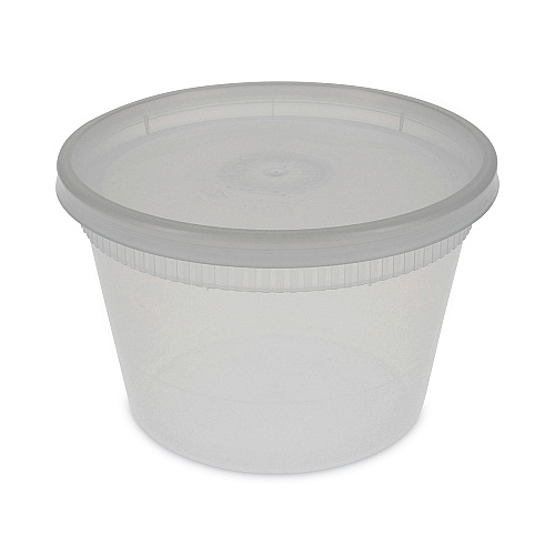 Pactiv Newspring DELItainer Microwavable Container, 16 oz, 2 x 2 x 2, Clear, Plastic, 240/Carton (YSD2516)