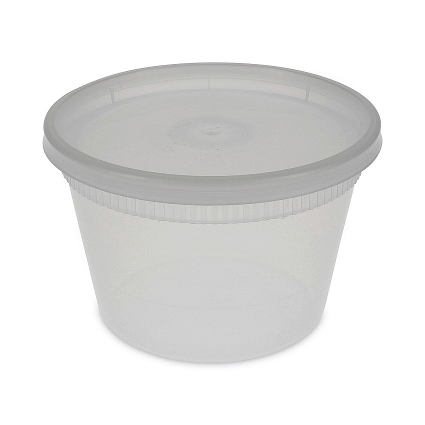 Pactiv Newspring DELItainer Microwavable Container, 16 oz, 2 x 2 x 2, Clear, Plastic, 240/Carton (YSD2516)
