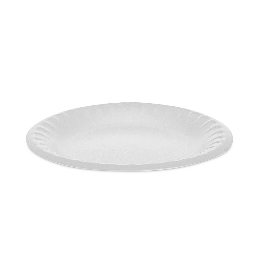 Pactiv Placesetter Satin Non-Laminated Foam Dinnerware, Plate, 6" dia, White, 1,000/Carton (YTH100060000)
