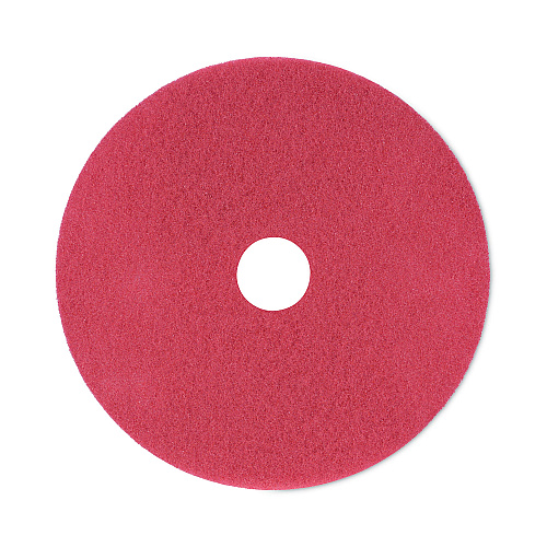 Boardwalk Buffing Floor Pads, 21" Diameter, Red, 5/Carton (BWK4021RED)
